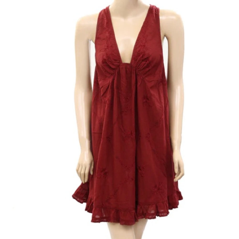 NWT Intimately Free People Table Talk Slip Mini Women’s S Floral Embroidery New